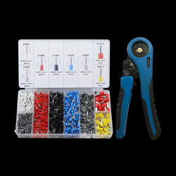 Zestaw zaciskarka+zkończenia kabla izolowane E6184