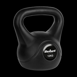 Kettlebell bitumiczny 12 kg REBEL ACTIVE