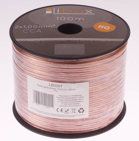Kabel głośnikowy 2x1,00 LB0007 LIBOX