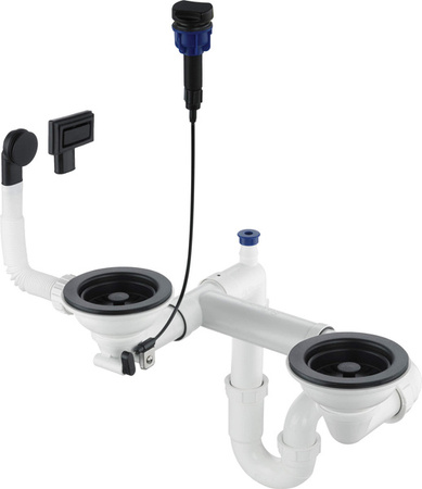 Syfon do zlewozmywaka granitowego 1.5- i 2-komorowego - Space-Saver (ZXY N973) - Deante