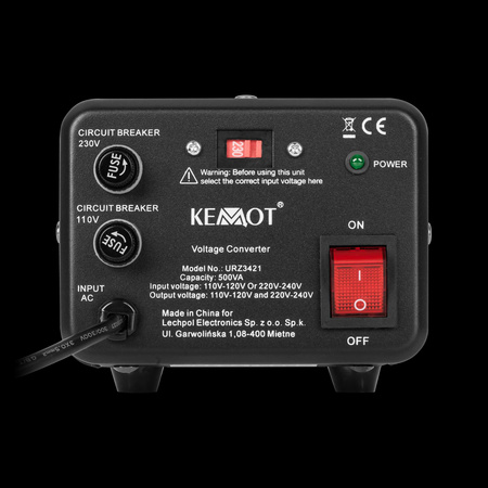 Konwerter napięcia KEMOT 400 W / 500 VA