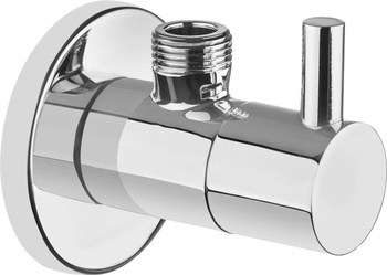 Zawór kątowy z głowicą ceramiczną 1/2" - 3/8" - okrągły (VFA B62R) - Deante