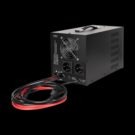 Zasilacz awaryjny KEMOT PROsinus-2600/24-LFP4 przetwornica z czystym przebiegiem sinusoidalnym i funkcją ładowania 24V 230V 2600VA/1800W