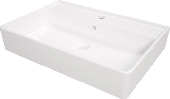 Umywalka ceramiczna nablatowa/ścienna z miejscem na baterię - (CDT 6U7S) - Deante