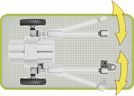 Klocki Armia Nebelwerfer 41-15 cm - wieloprowadnicowa wyrzutnia rakietowa, 80 elementów