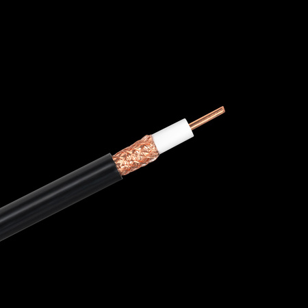 Kabel koncentyczny H1000 100m czarny