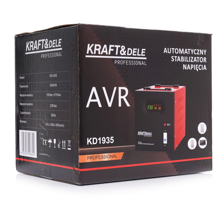 Stabilizator napięcia AVR 5000VA 230V KD1935 - KRAFT&DELE