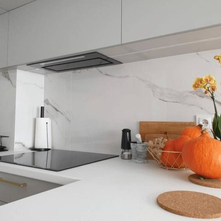 Okap podszafkowy czarne szkło  60 cm  Loteo 60.4 Plus Black GLOBALO