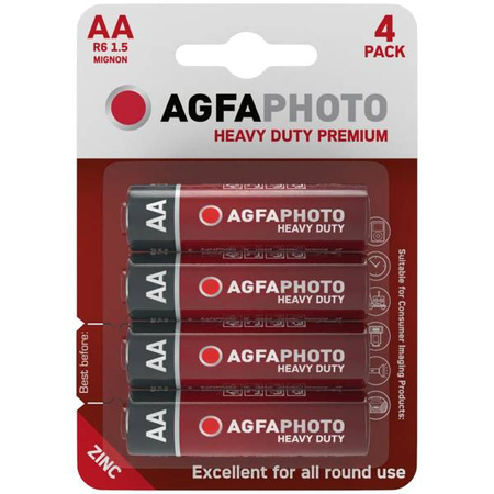 Bateria AgfaPhoto Heavy Duty R06 bl./4szt cynkowa