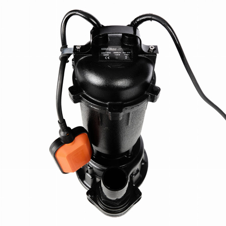 POMPA ZATAPIALNA DO WODY Z ROZDRABNIACZEM i pływakiem 3200W KD765 - KRAFT&DELE