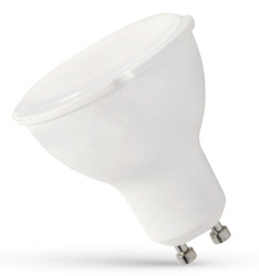 LED GU10 230V 1,5W SMD CW z matową szybką Spectrum