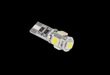 Żarówka samochodowa LED T10 (Canbus) - 5x SMD5050, biała