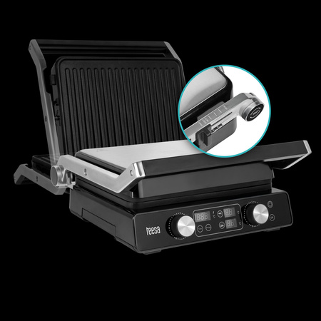 Grill elektryczny TEESA , panini grill , opiekacz, 3 pozycje , wyjmowane wkłady, 2000W