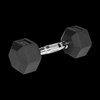 Hantle żeliwne gumowane HEX 2x4 kg REBEL ACTIVE