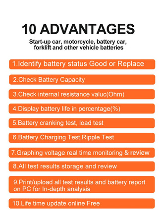 Miernik baterii Konnwei KW650