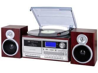 Wieża Trevi TT1072 DAB retro/gramofon/CD/kaseta/BL wood