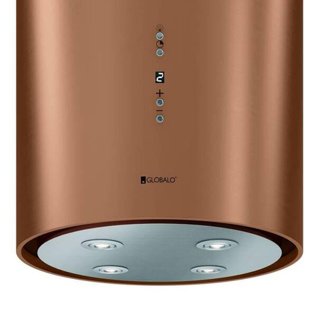 Okap kuchenny GLOBALO Cylindro Isola 39.7 Miedź Mat GLOBALO