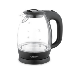 MR-063-BLACK Czajnik elektryczny szklany 1,7l 2200W