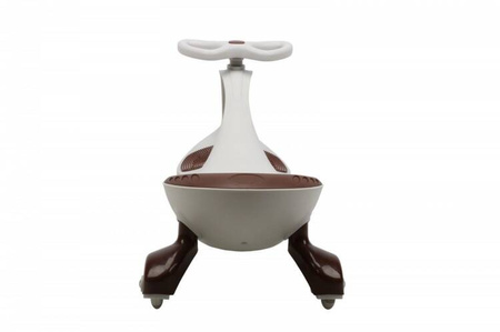 Jeździk Grawitacyjny Swing Car model 8097 Kauczukowe Koła LED szary-brąz