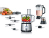SEVERIN MULTI ROBOT KUCHENNY INOX, SZKLANY MIKSER KIELICHOWY 1,5 L, MŁYNEK 140 ML, POJEMNIK ROBOCZY 1,5 L, MOC 1200W KM3892