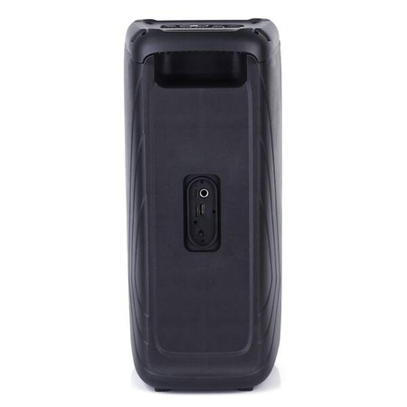 FUNBOX BT - Mocny głośnik Bluetooth 5.0 + EDR z dodatkową funkcją KARAOKE, TWS, MP3, USB, karty microSD, iluminacja RGB. Mikrofon kablowy w zestawie. Moc RMS 40W i PMPO 1000W