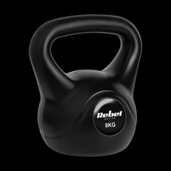 Kettlebell bitumiczny 8 kg REBEL ACTIVE