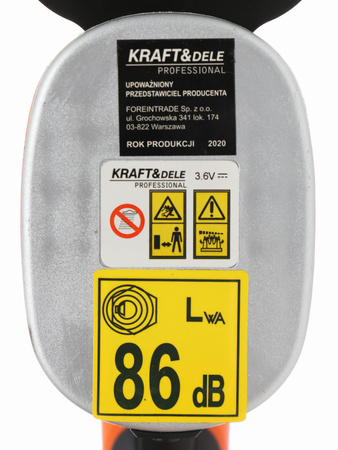 Akumulatorowe nożyce do trawy, krzewów KD5130 - KRAFT&DELE