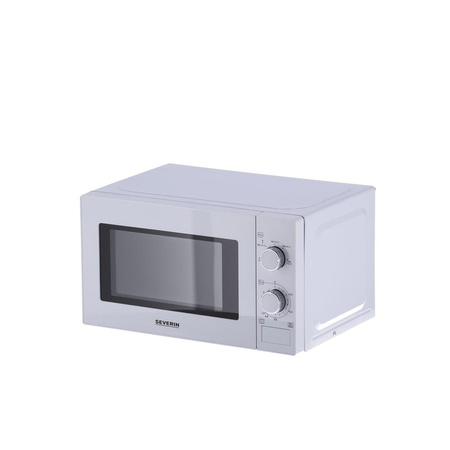 SEVERIN KUCHENKA MIKROFALOWA BIAŁA, POJ. 20 L, STEROWANIE MECHANICZNE, WNĘTRZE LAKIEROWANE, 5 POZIOMÓW MOCY, MOC 700 W MW7770