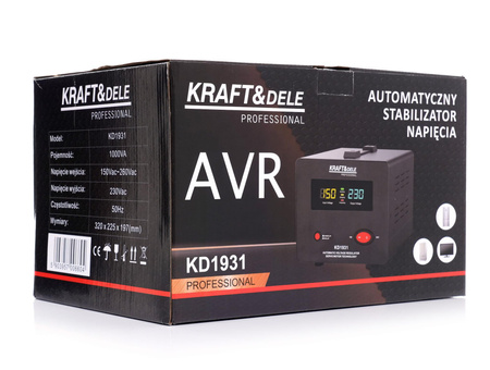 Stabilizator napięcia AVR 1000VA 230V KD1931 - KRAFT&DELE