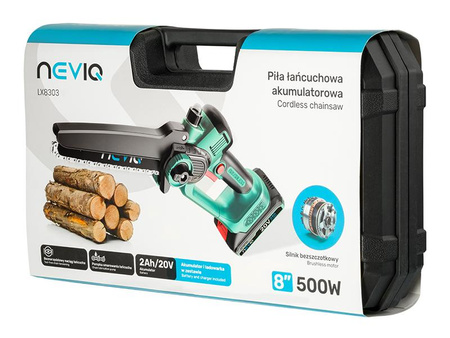 Piła łańcuchowa akumulatorowa NEVIQ 8"(LX8303)