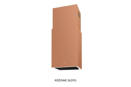 Okap wyspowy Cube W Rose Gold CDW4001R Ciarko Design