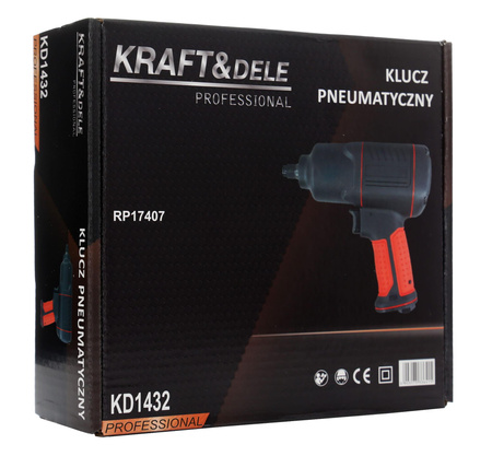 KLUCZ PNEUMATYCZNY 1/2" 1200Nm KD1432 - KRAFT&DELE