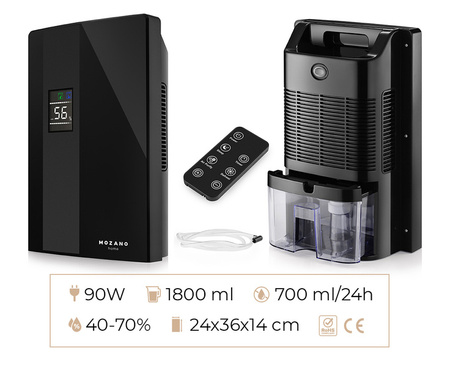 Osuszacz Powietrza Mozano Dry Comfort 90W 2200ml Czarny
