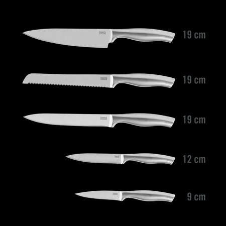 Zestaw noży kuchennych w bloku