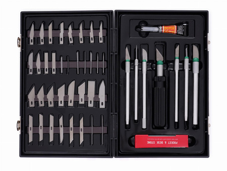Zestaw nożyków modelarskich 56szt. KD10595 - KRAFT&DELE