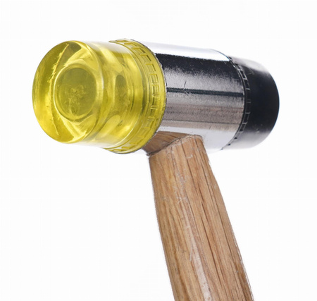Młotek gumowo plastikowy 30mm z drewnianą rączką KD903 - KRAFT&DELE