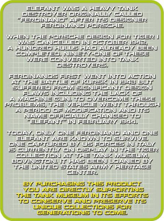 Klocki Armia Tiger Elefant niemiecki niszczyciel czolgów