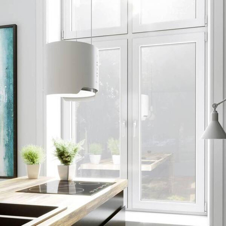 Okap kuchenny jak lampa cichy nowoczesny GLOBALO Arenoflow 39.4 White