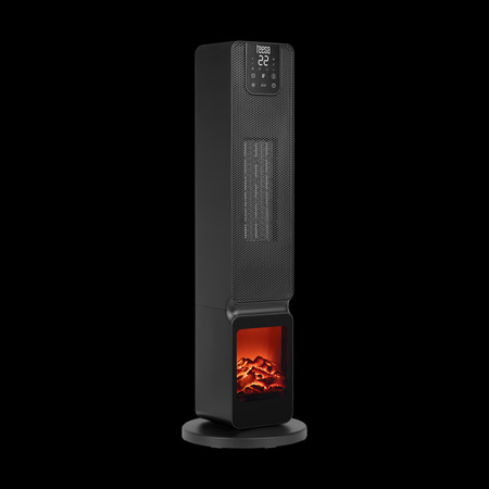 Terrmowentylator kolumnowy PTC Teesa z imitacją kominka (800/2000W)