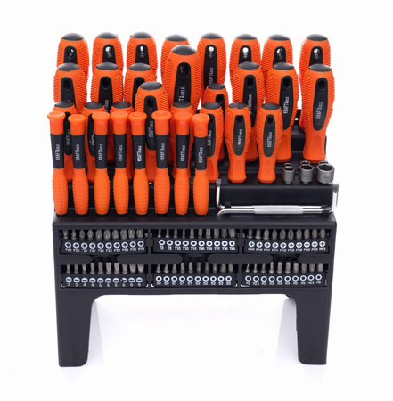 Zestaw śrubokrętów i bitów 100 el. KD10957 - KRAFT&DELE