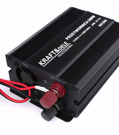 Przetwornica 12V na 230V 300W / 600W skorygowana sinusoida KD1258 - KRAFT&DELE