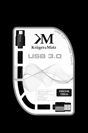 Kabel USB wtyk 3.0 - wtyk typu C 5 Gbps 1 m Kruger&Matz