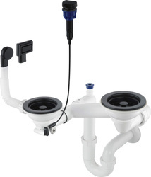 Syfon do zlewozmywaka granitowego 1.5- i 2-komorowego - Space-Saver (ZXY N973) - Deante