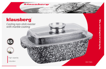 Brytfanka 4,5l, szary marmurek Klausberg KB-7365