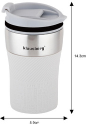 Kubek termiczny, beżowy, 280ml Klausber KB-7624