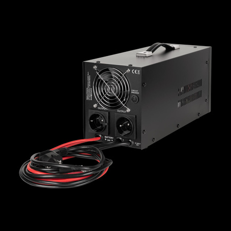Zasilacz awaryjny KEMOT PROsinus-1500/24-LFP4 przetwornica z czystym przebiegiem sinusoidalnym i funkcją ładowania 24V 230V 1500VA/1050W