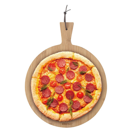 Deska do serwowania pizzy Ø35cm, bambus KINGHof KH-1674