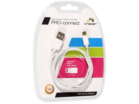 Kabel TRACER USB/iPhone 5, iPad 4, mini iPad
