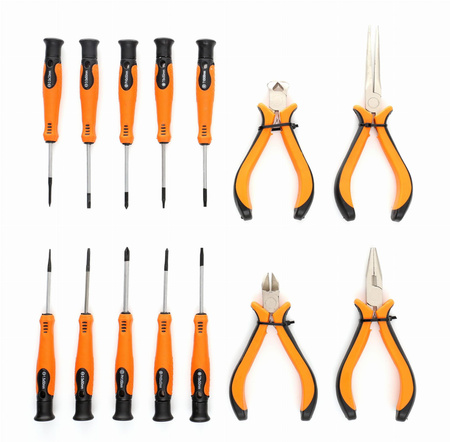 Zestaw śrubokrętów i szczypiec 14szt. . KD10894 - KRAFT&DELE