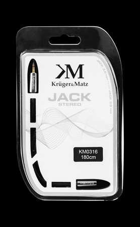 Kabel wtyk - gniazdo jack 3.5 stereo 1.8m Kruger&Matz